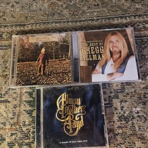 Lot Of Three Allan Brothers Band Cds Best Of Greg Allman; Brothers And Sisters.